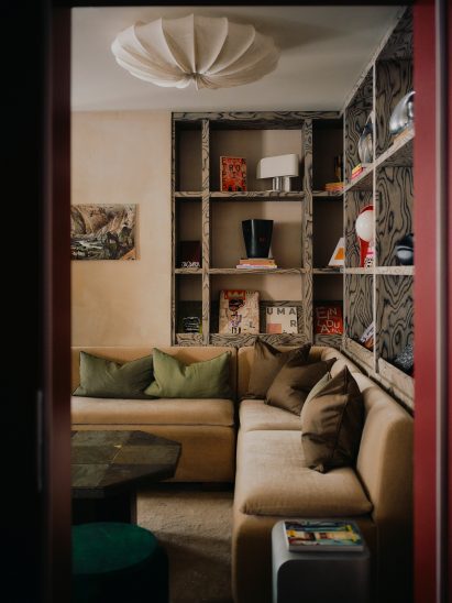 Lounge in hotel by Rachael Gowdridge
