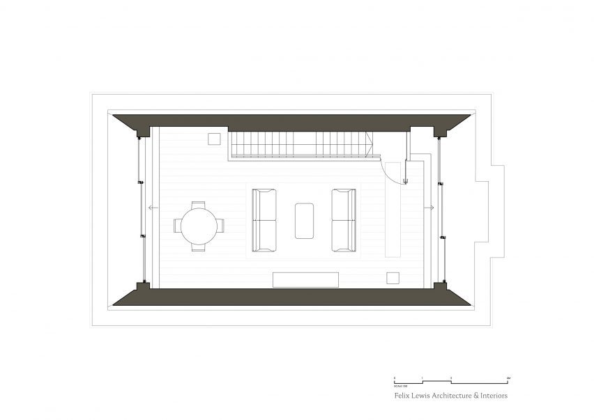 Second floor plan of The Works by Felix Lewis Architects