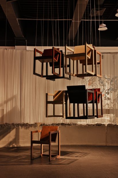 Hanging chairs at Unique Design X