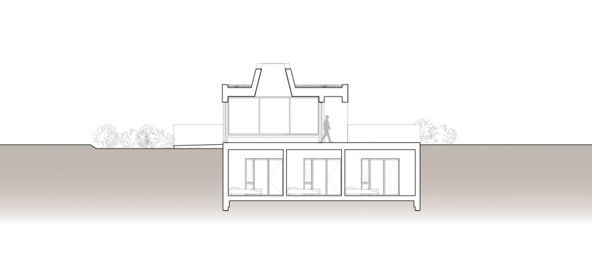 Section of Swan Nest by Yrki Arkitektar