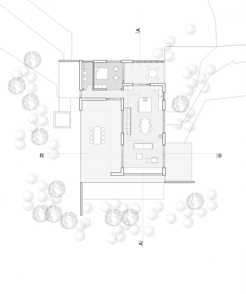 Plan of Swan Nest by Yrki Arkitektar