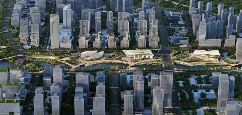 Qiantang Bay Cultural District by Zaha Hadid Architects