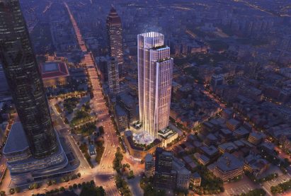 Render of the NICFC skyscraper
