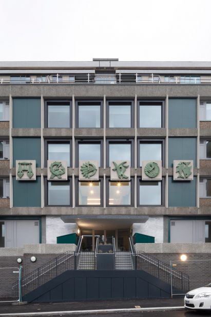 Brutalist office block in London