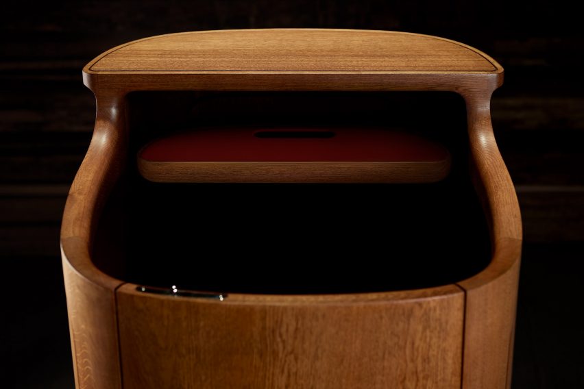 Christie's auction house rostrum by Jony Ive