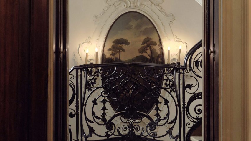 Photo of staircase in a Milanese apartment