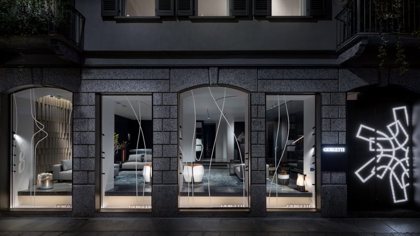 Exhibition at Giorgetti store