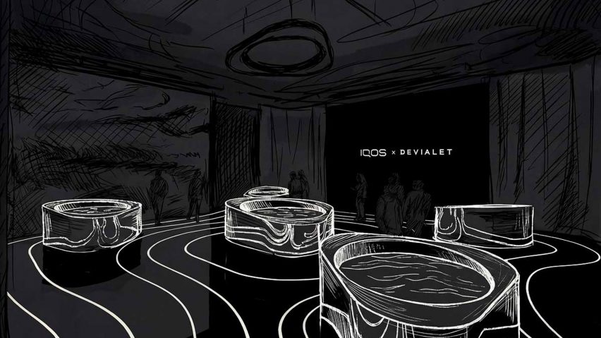 Conceptual sketch for immersive event