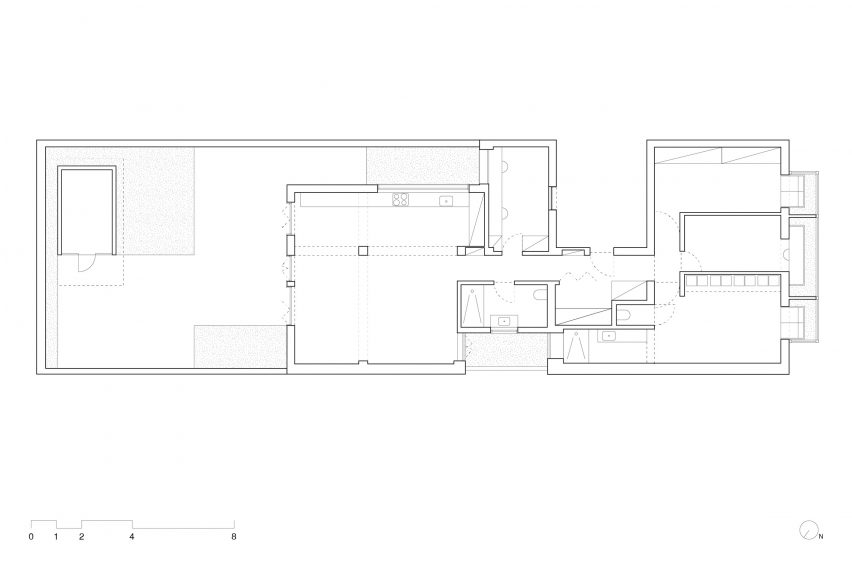 House of Green Patios AB+AC Architects plan
