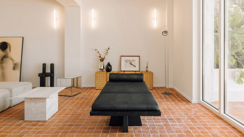 Home with terrazzo floor