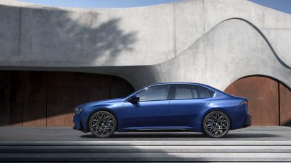 Photo of the side profile of the BMW i3
