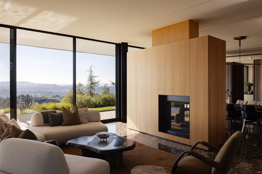 Living room in a Beverly Hills house