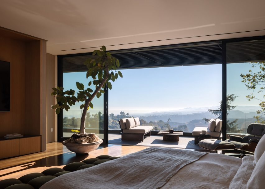 Bedroom in a Beverly Hills house