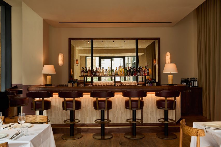 Bar at Burro restaurant designed by Day Studio