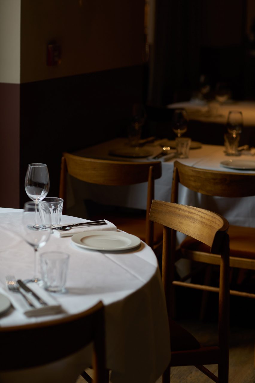 Table in Burro restaurant designed by Day Studio