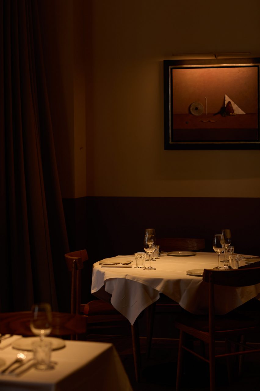 Table in Burro restaurant designed by Day Studio