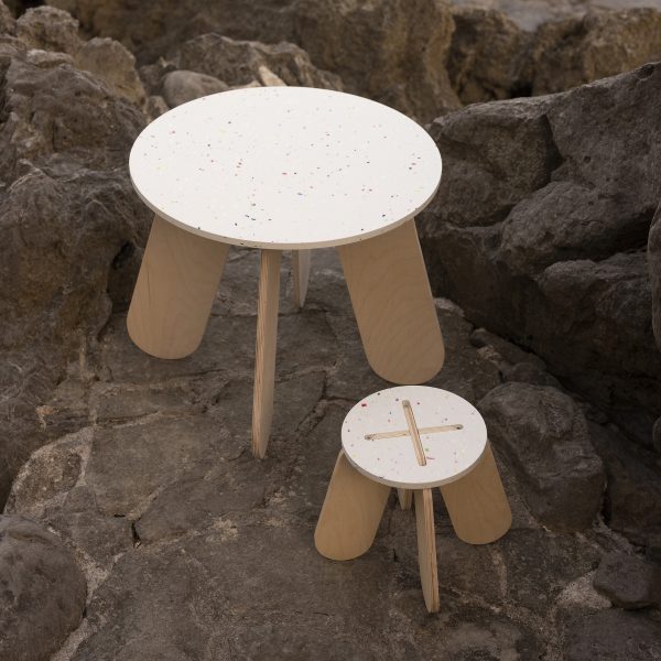 Button Table and Stool X by Babai