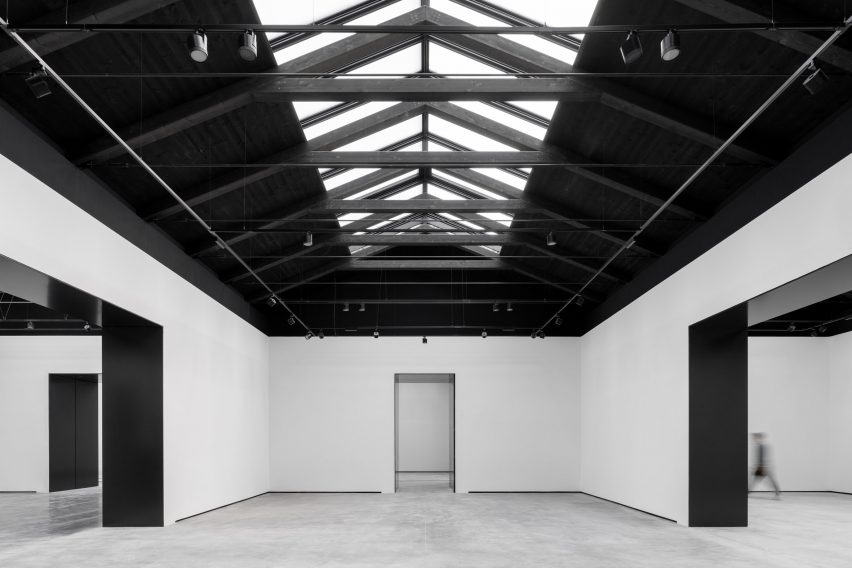 Exhibition spaces at the Venice Biennale's Central Pavilion by Labics and Fabio Fumagalli