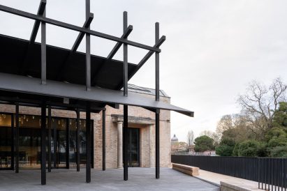 Outdoor canopy at the Central Pavilion
