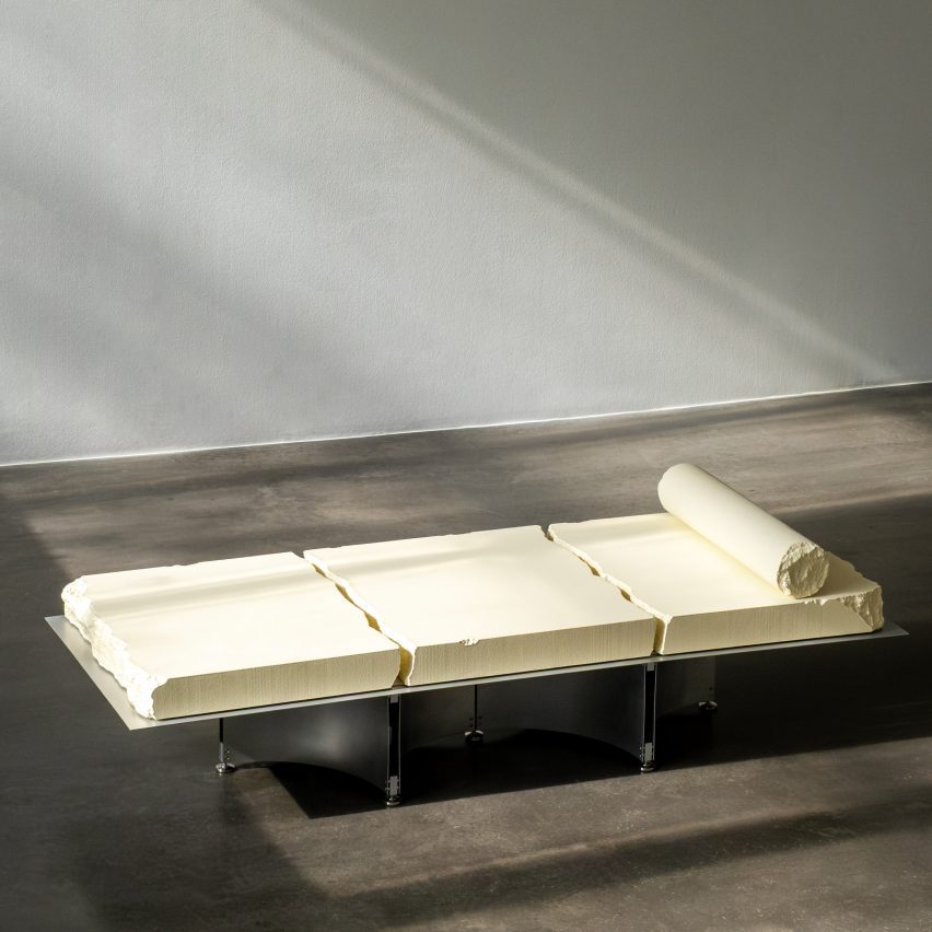 Bed with foam cover