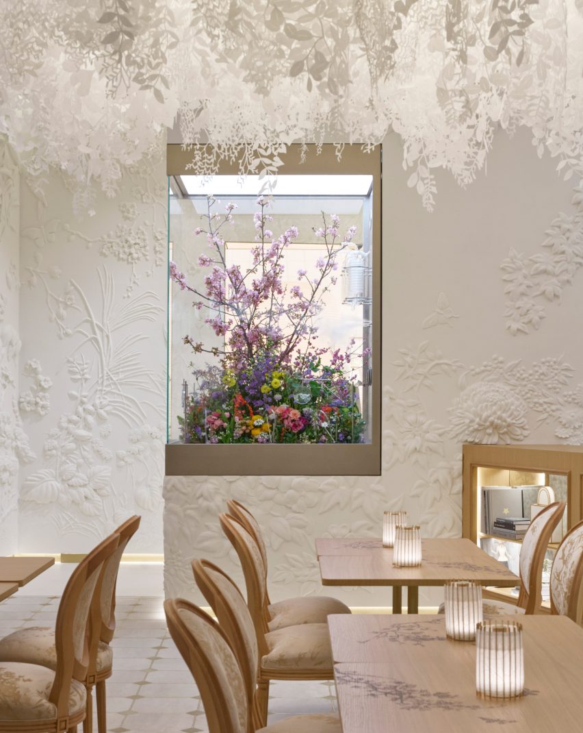 Interior of Dior Bamboo Pavilion
