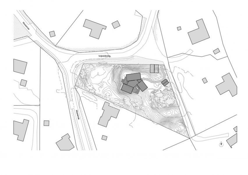 Location of house on dunes