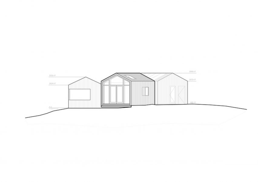 First side exterior plan one of dune structure