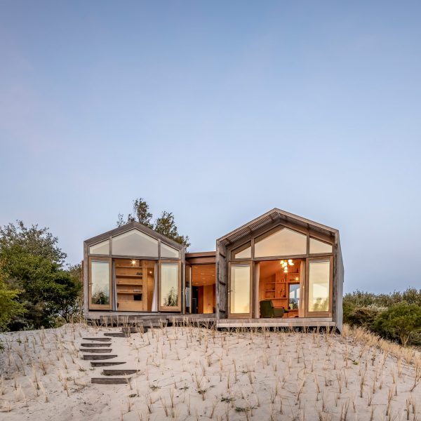 House on a sand dune in the Netherlands