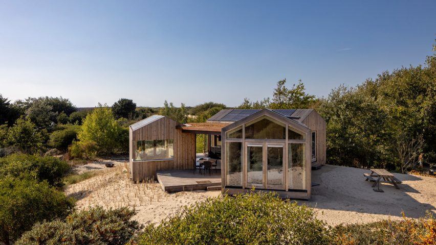 A building on the dunes in Holland