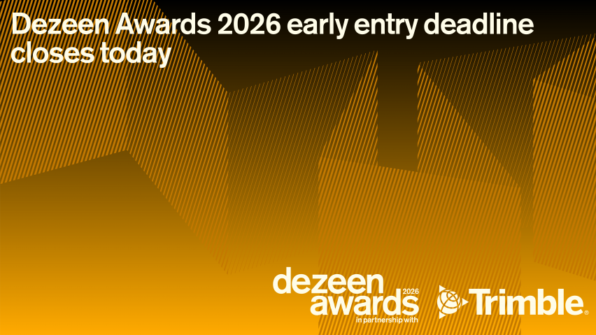 Dezeen Awards 2026 early entry deadline closes today