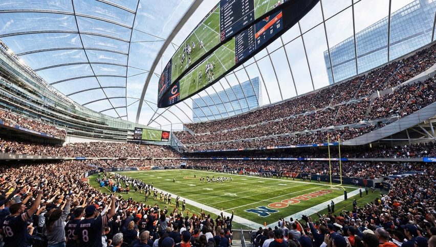 Chicago Bears concept stadium rendering