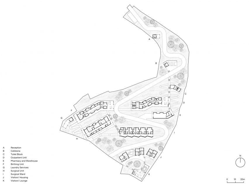 Ineza Clinic in Bubanza, Burundi, by Kéré Architecture plans
