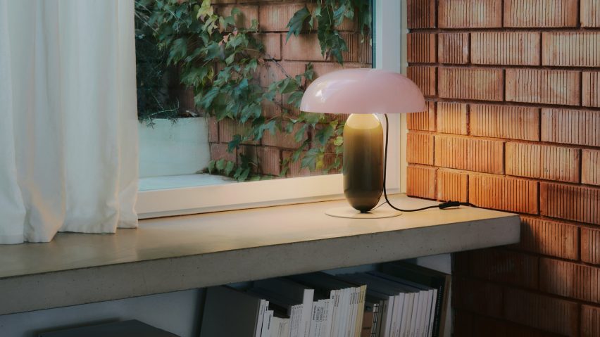 Dezeen Showroom New Releases newsletter includes sculptural lamp