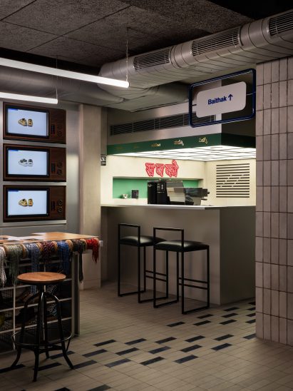 Interiors of the Gully Labs store in New Delhi by The Melange Studio