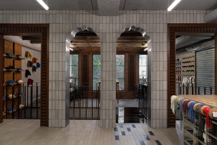 Interiors of the Gully Labs store in New Delhi by The Melange Studio