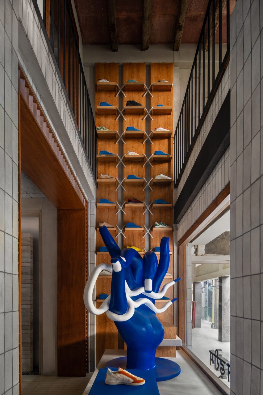 Interiors of the Gully Labs store in New Delhi by The Melange Studio