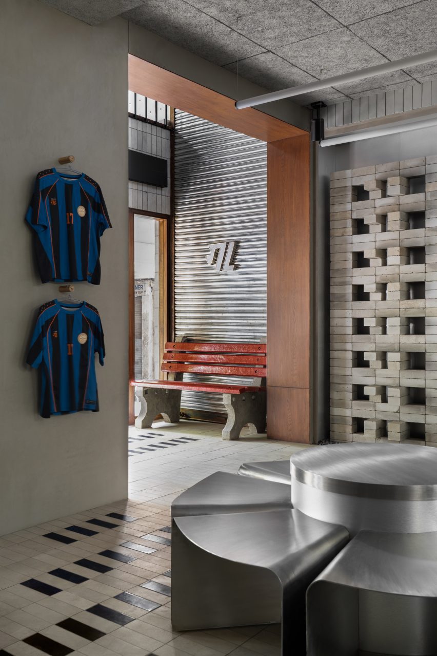 Interiors of the Gully Labs store in New Delhi by The Melange Studio