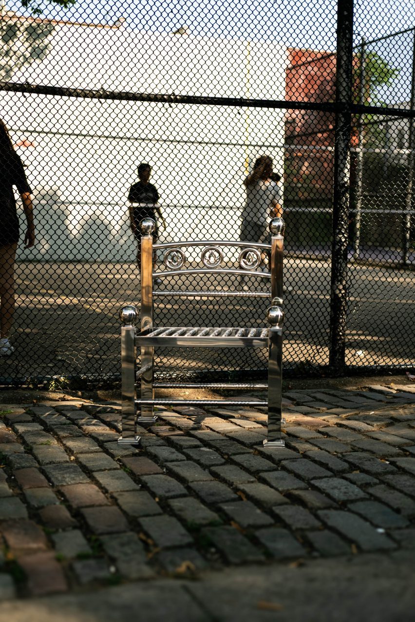 White Picket Chair by Han Seungmin