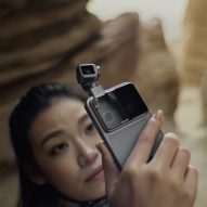 Video still of a the Honor Robot Phone