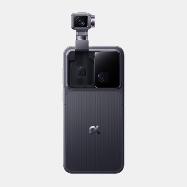 Rendering of the Honor Robot Phone as seen from the back with the camera storage compartment where the camera bump would usually be