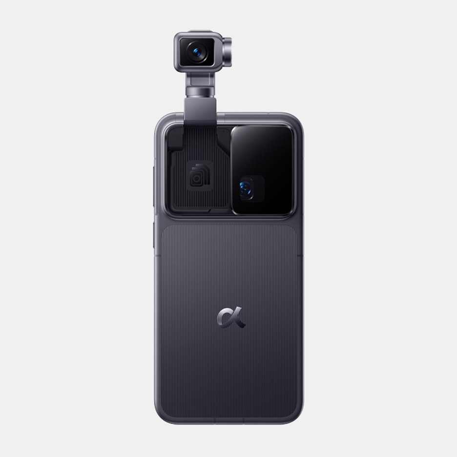 Rendering of the Honor Robot Phone as seen from the back with the camera storage compartment where the camera bump would usually be