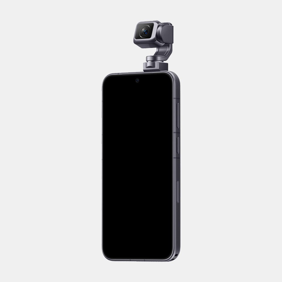 Rendering of the Honor Robot Phone as seen in half profile, with the camera arm extending from the top
