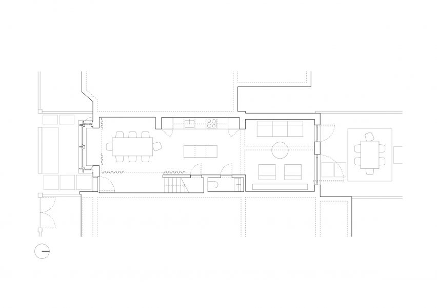 Floor plan of House in Walthamstow by Pablo Sanchez Lopez