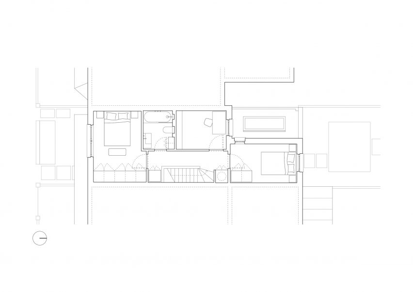 Floor plan of House in Walthamstow by Pablo Sanchez Lopez