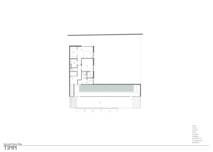 Plan of House of Iron Doors by TIMM Architecture