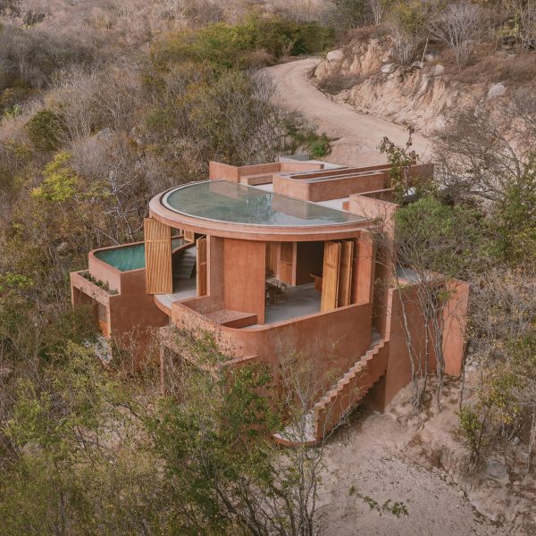 Pool roof at Casa Tobi in Mexico