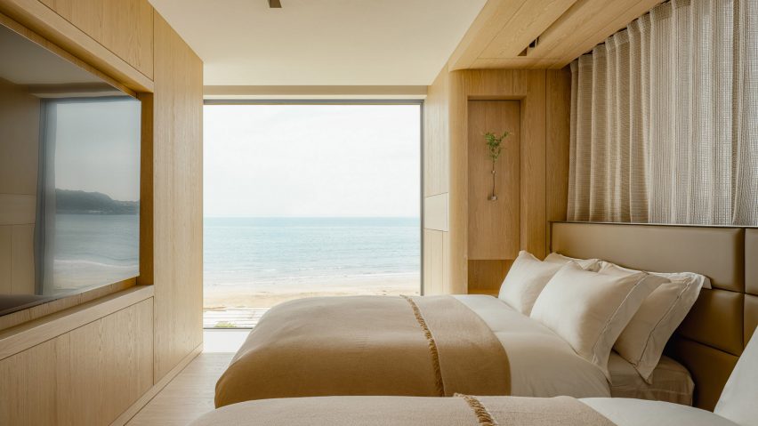 Interior of Japanese beach house
