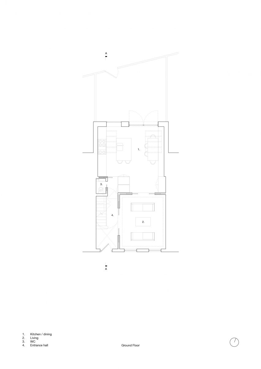 Plan of Islington House by Architecture for London and Hamish Vincent Design
