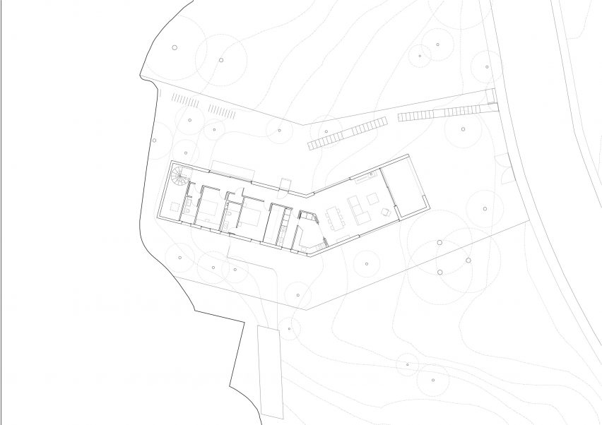 Plan of Casa 144º by Jaime Prous Architects and Pineda & Monedero