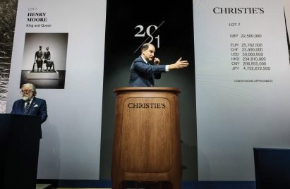 Jony Ive has designed a rostrum for Christie's auction house